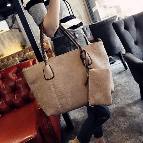 cs mall 여성 소가죽 숄더백 쇼퍼백 크로스 백 데일리 캐주얼 가죽 가방 B93