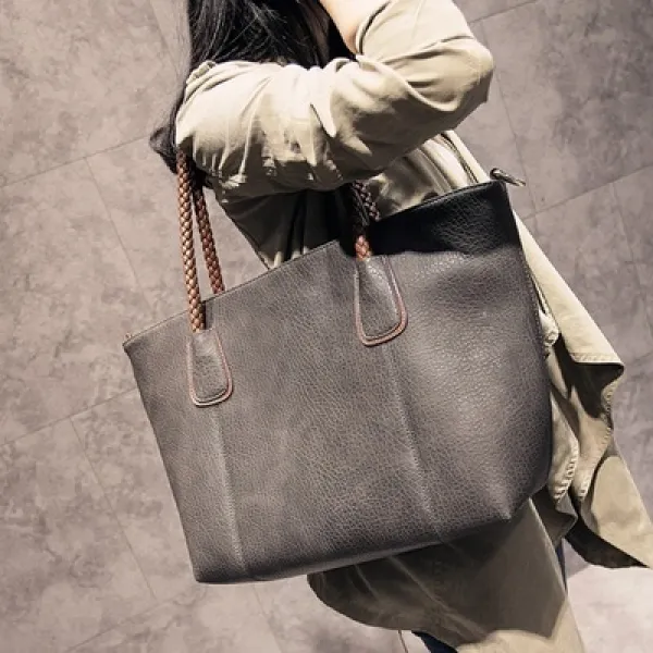 cs mall 여성 소가죽 숄더백 쇼퍼백 크로스 백 데일리 캐주얼 가죽 가방 B93