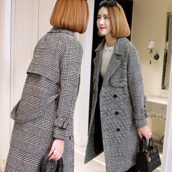 유블리샵 여성 모직코트 모직 롱자켓 M 201