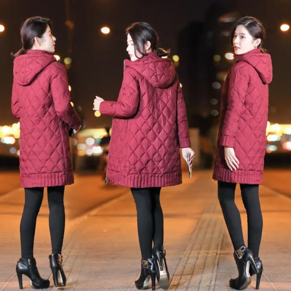 유블리샵 여성 긴소매 솜 경량 패딩 M 208