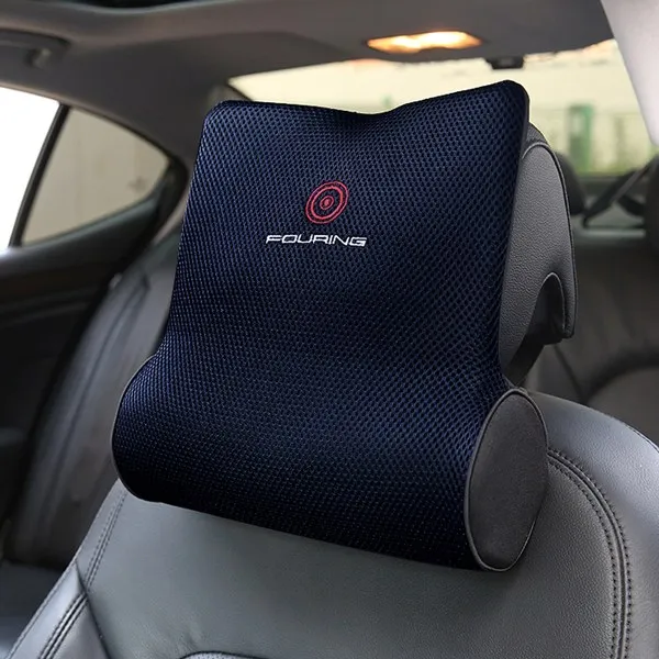 클릭/뉴클릭 훠링 오닉스 메쉬 메모리폼 멀티 호루라기형 목쿠션 블루