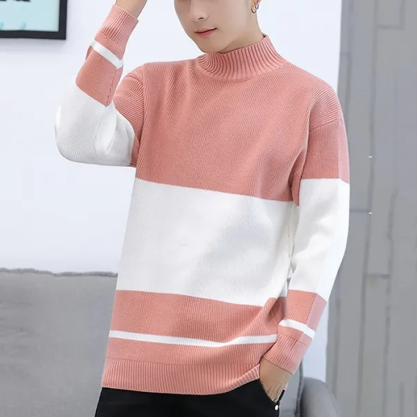 이레 목폴라 남성 루즈핏 슬림핏 니트 Pf