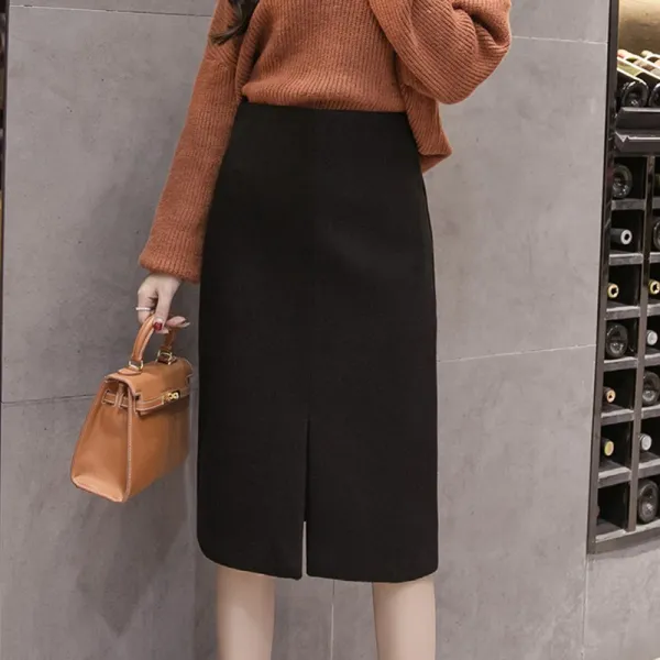  라라젤로 여성 모직 치마 스커트 Mn40