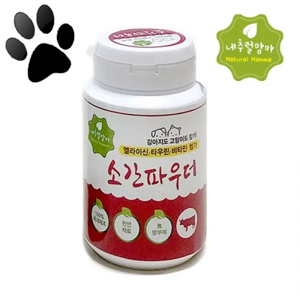 내추럴맘마 강아지 고양이 국내산 천연 영양분말 50g 북어파우더50g