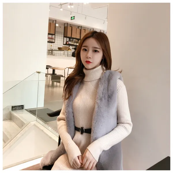  스텔라 여성퍼조끼 조끼베스트 털조끼 밍크조끼 페이크퍼조끼신상겨울조끼빅사이즈j09