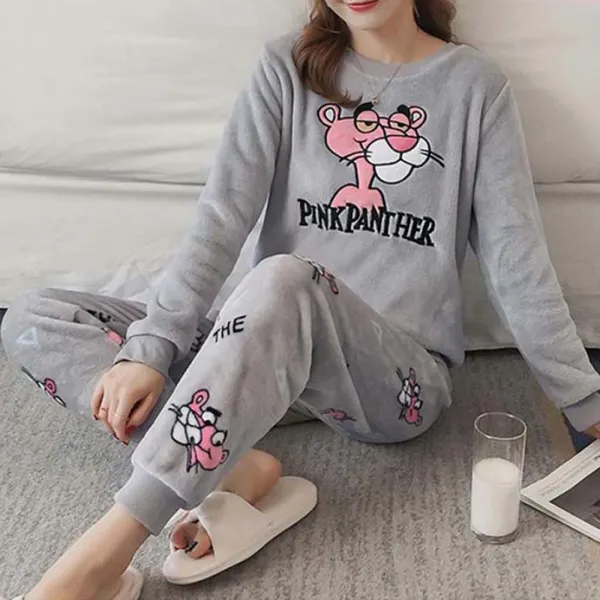 A신상 가을 겨울 여성 수면 파자마 편한옷 빅사이즈 56 Kzg59j