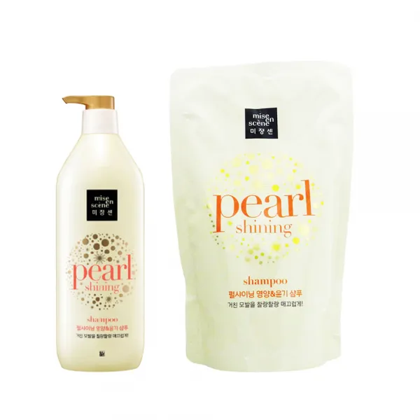 미쟝센 펄샤이닝 영양윤기 샴푸 780ml+리필 900ml 1개