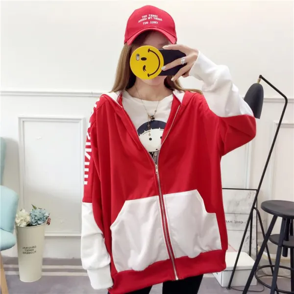 Hr 여성 후드집업 점퍼 바람막이 야상 빅사이즈 후드 16 Jdeb5v