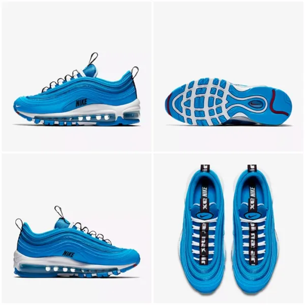  해외상품 나이키 에어 맥스97 블루히어로 Av3180 400 Gs Max 97 Se