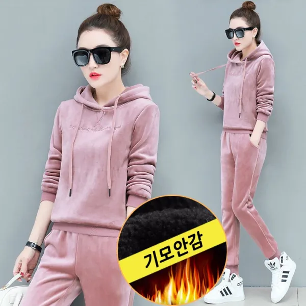  라라젤로 여성 기모 트레이닝복 세트 Mp37