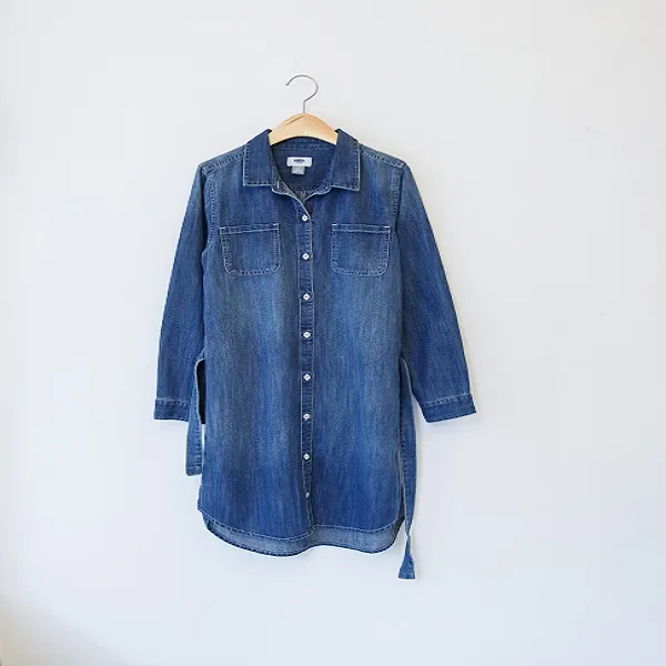 올드네이비 허리끈 데님셔츠 원피스 Xl 14y 