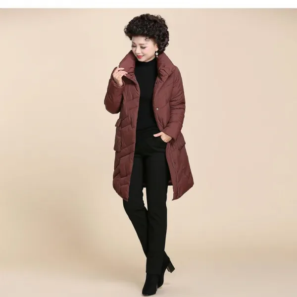 Qterra 특허브랜드 중년 어르신 여성의류 패딩 하프 엄마옷 패딩