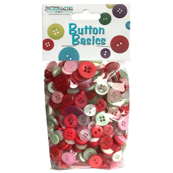 버튼갤로어 베이직 컬러풀 크래프트 버튼 단추 155.9g Contemporary 1개