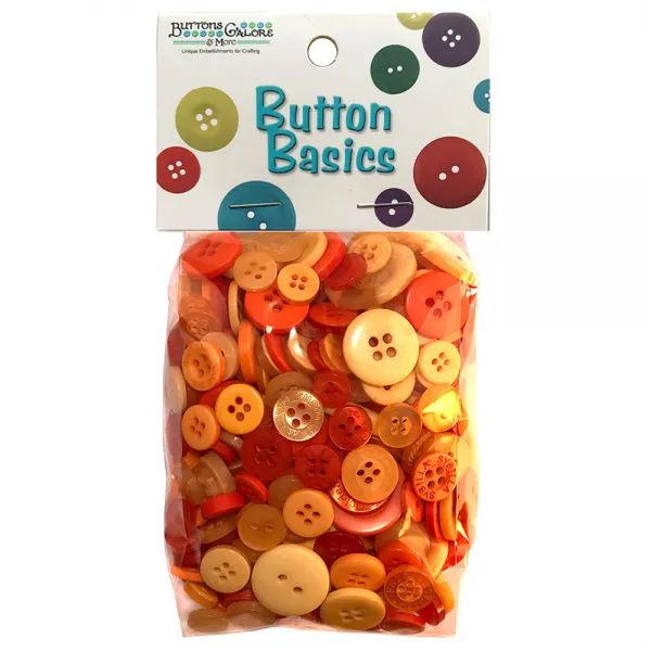 버튼갤로어 베이직 컬러풀 크래프트 버튼 단추 155.9g Spice 1개