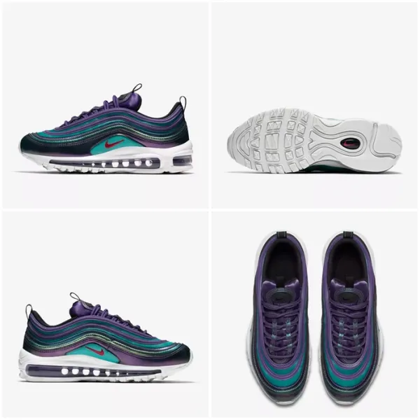  해외상품 나이키 에어 맥스97 코트퍼플 블루 Av3180 500 Gs Max 97 Se