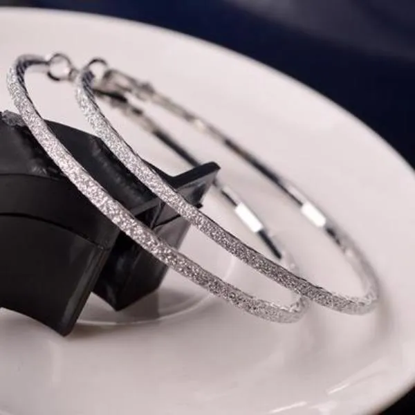 여성 패션잡화 스팽글 링 귀걸이