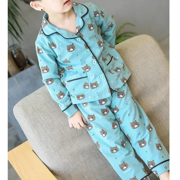 Hd 가을 겨울 아동 수면 잠옷 홈웨어 파자마 63 Y