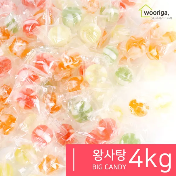 우리가스토리 왕사탕 4kg 대용량 사탕 업소용, 1개