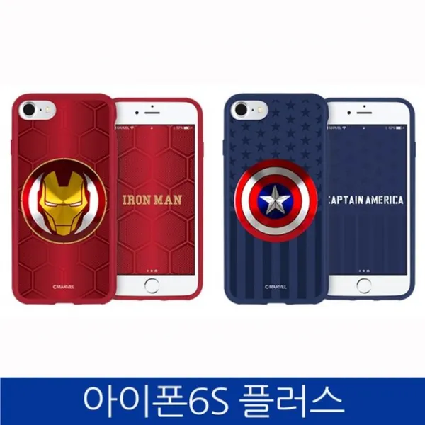 덕&컴 폰케이스 [아이폰6S플러스. 마블 쉴드 젤리 폰케이스 iPhone6S PLUS case] 젤리케이스 하드케이스