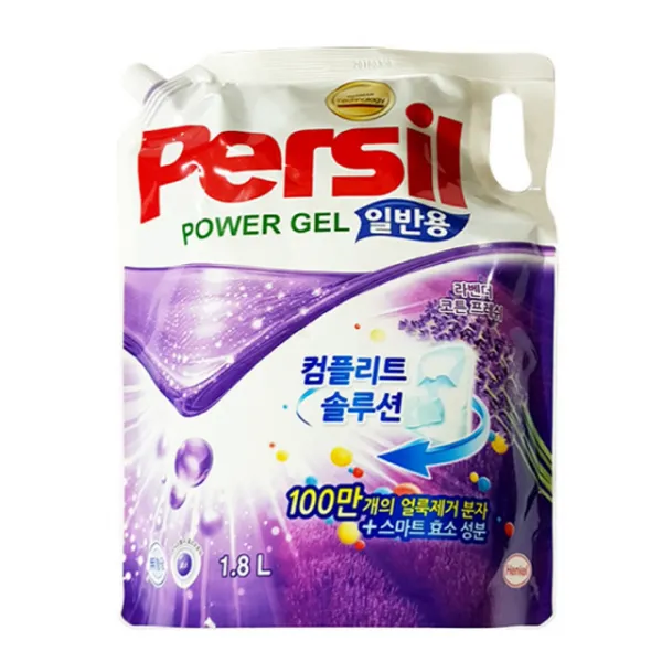 헨켈 퍼실 라벤더젤 리필 (일반) 1800ml 세탁세제추천/세탁소/세탁공장/세탁배달/세탁전문점/드라이클리닝/세탁체인점/이불세탁/정장드라이클리닝/세탁서비스, 단일 수량