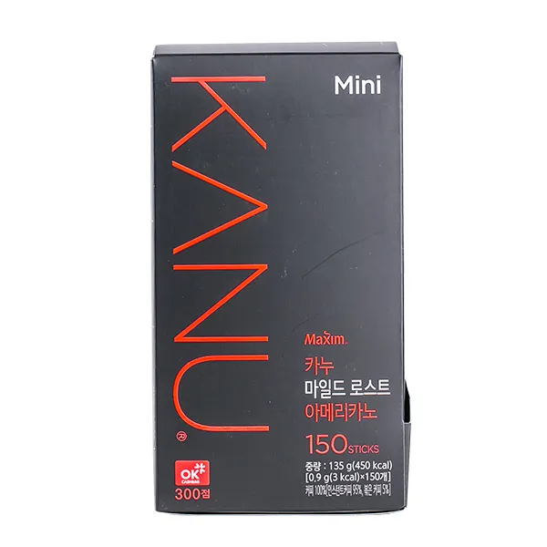 카누 미니 마일드로스트 아메리카노 150T 135g 커피 카페 스틱 라떼 초코 아메리카노, 0.9g, 188X_카누미니마일드로스트아메리카노150T 135g