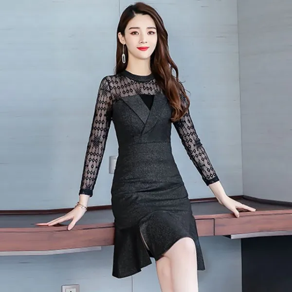인정미 키작은사람 미디이롱 원피스QJg