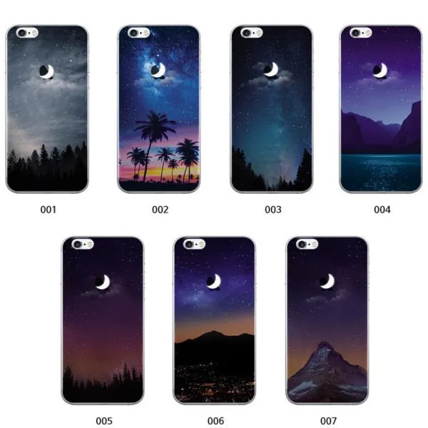 Try 갤럭시노트7 N930 케이스 밤하늘달 젤리