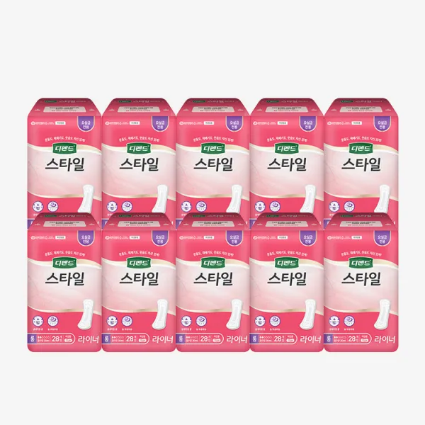 디펜드 스타일 라이너 여성 무향 롱 28매 10팩