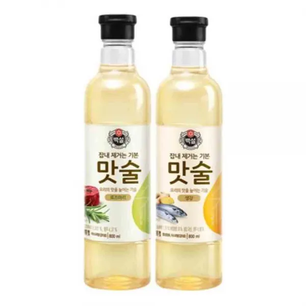 백설 맛술(생강)800mlx1개+맛술(로즈마리)800mlx1개, 1세트