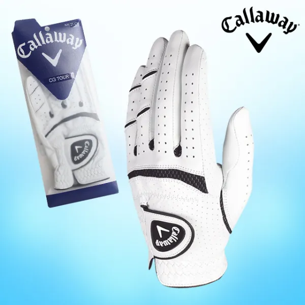  캘러웨이정품 2019 Cg 투어 양피 남성골프장갑 화이트 25호