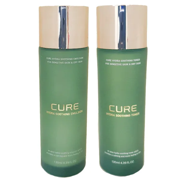 김정문알로에 큐어 하이드라 토너+에멀젼 1세트 130ml