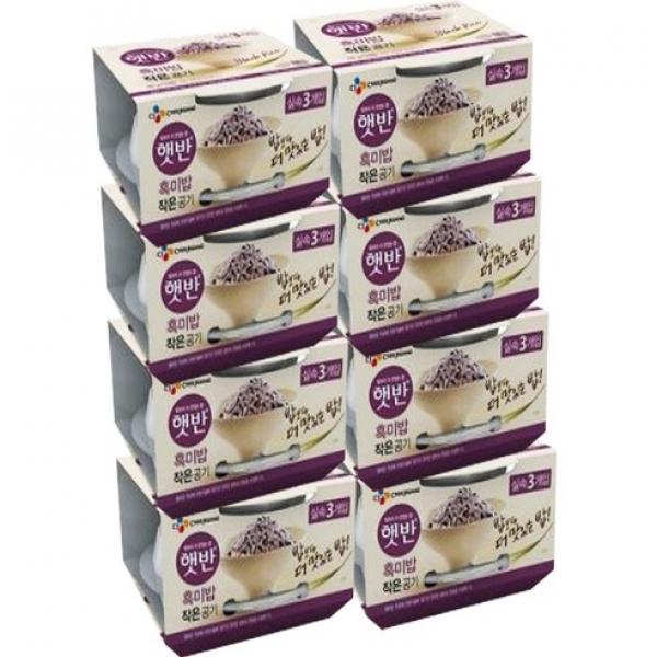 햇반 흑미밥 작은공기 130g 24개