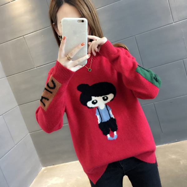 디에프 여성 꼬마리오 니트