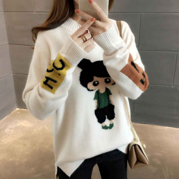 디에프 여성 꼬마리오 니트