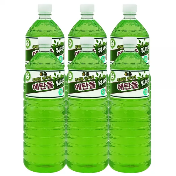 탑크린 에탄올 워셔액 1.8Lx6개 사계절 자동차 친환경, 1800ml, 6Ea