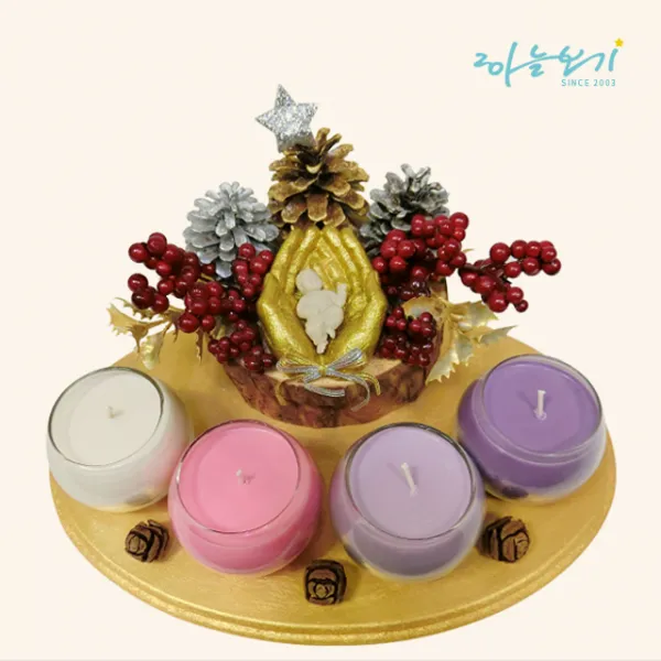 [하늘보기] 소이캔들 대림환 & 구유 가톨릭 성물 대림절 강림절 대강절 대림초 Advent