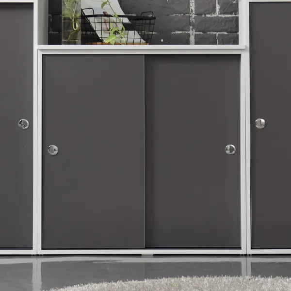 유니우드 파모스 미닫이 슬라이딩 800 수납장, 메탈그레이