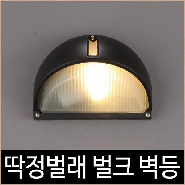 키고조명 딱정벌레 벌크 1등 벽등 블랙 외부벽등 실외등 딱정, 단품