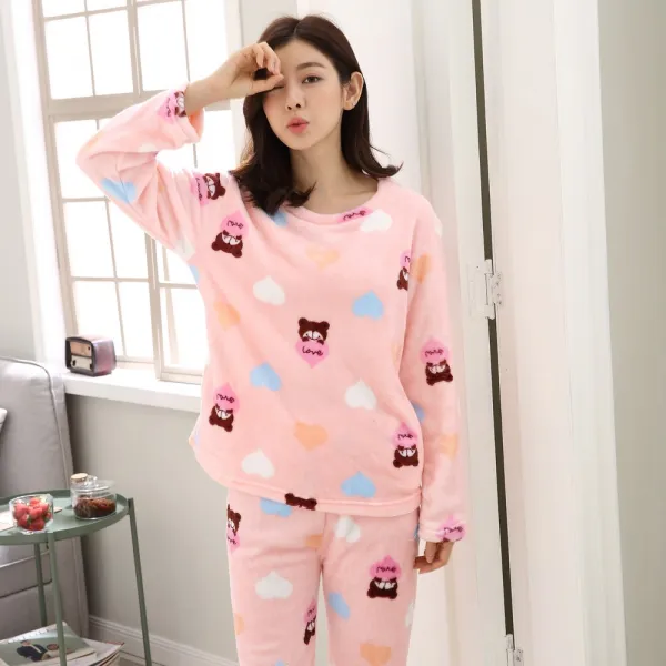 꿀잠 잠꾸러기 여성 수면 잠옷 파자마세트