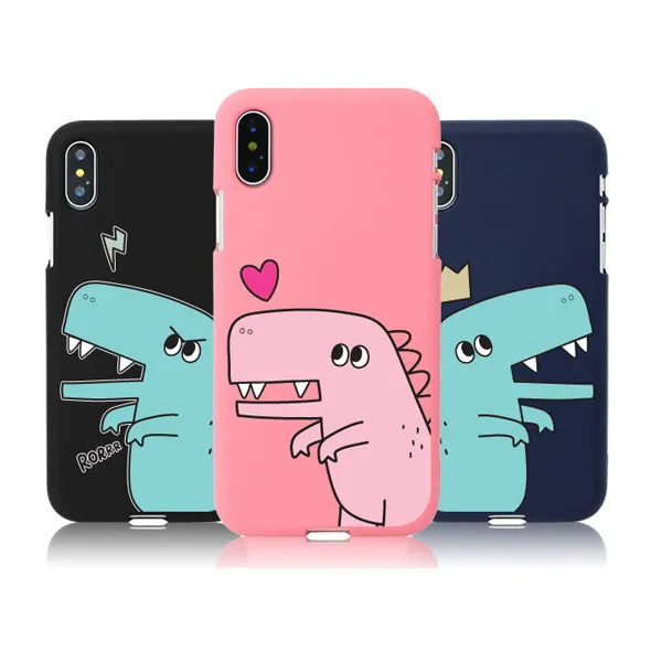 Nsbb 트라이코지 공룡커플 소프트 젤리케이스 휴대폰 케이스