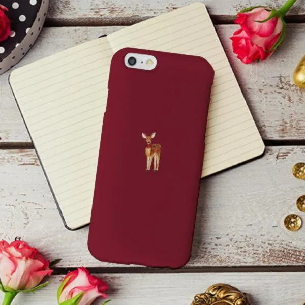  Lg 사슴 겨울나기 딥레드 H3056b 하드 케이스 봉봉케이스 기종:엘지q7 Q720q725 상세 설명 참조