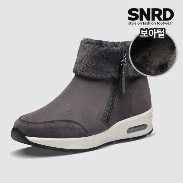 SNRD 겨울 여성 퍼안감 키높이 방한 털 부츠