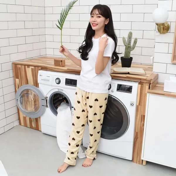 라이크데이 내가 찾던 여자 수면바지 러브하트