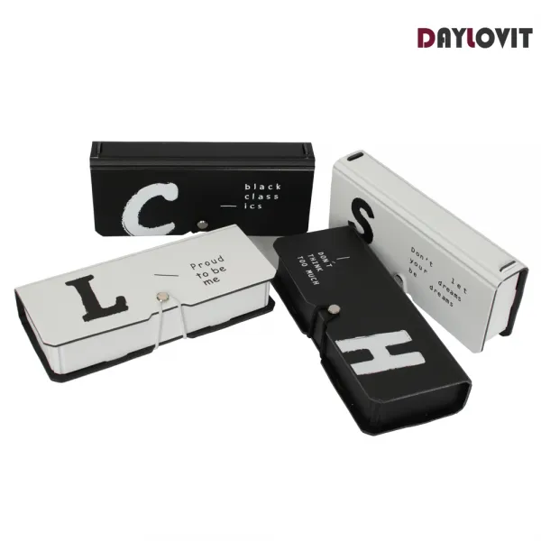 데이러빗 알파벳 펜 케이스 필통 파우치 파우치형, 화이트S