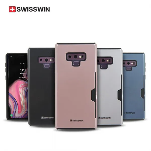 Wing 갤럭시노트9 N960s L K N 공용 Swiss윈 카드 범퍼 케이스 휴대폰
