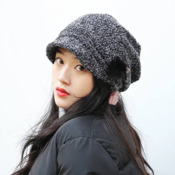 웨스트무브 비니 패션 헤어 두건 니트 와이어 가을 겨울 여성모자 푸딩 4컬러 