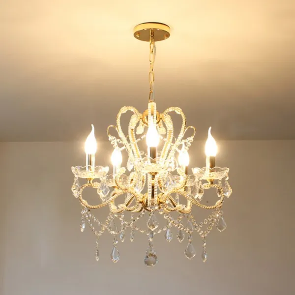 데코하우스조명 골드샹들리에조명모음 01_에슐리골드5등골드