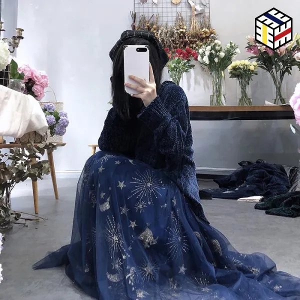 절반 길이의 스커트 부분에 롱 스팽글 Deessesicile 유행 섹시한