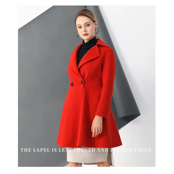 고급 A라인 여성 모직 캐시미어 코트 Pa032 고급 A라인 여성 모직 캐시미어 코트 Pa032