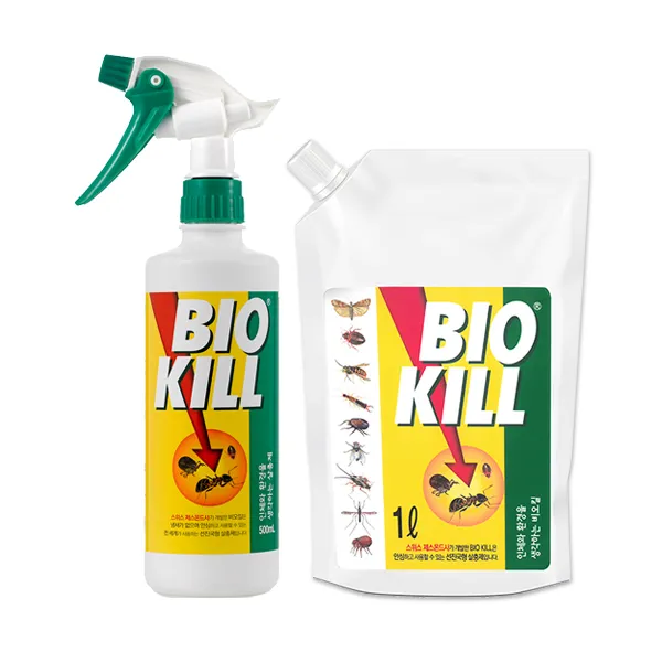 동성제약 비오킬 Biokill 스프레이 500ml + 리필 1l 파우치 1개